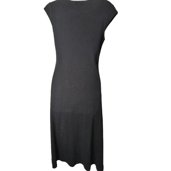 Ralph Lauren Red Leather Jacket Size 2 & Black Cotton Dress Size petite small 2 - Picture 4 of 12